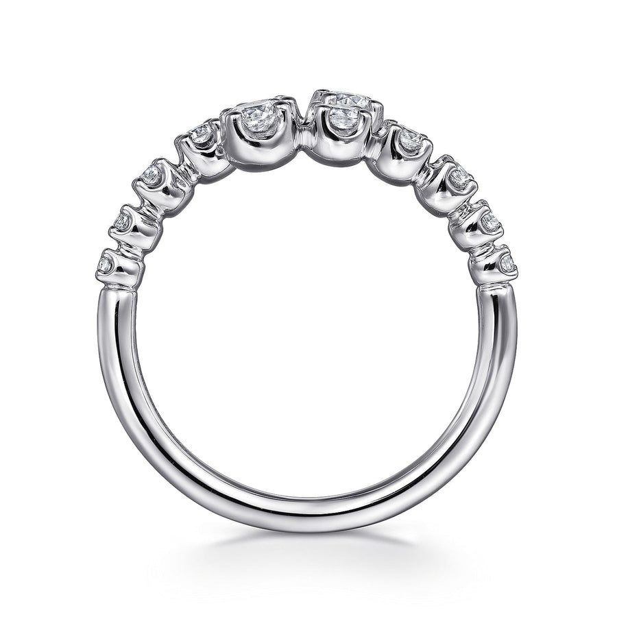 Gabriel & Co. Gold Diamond Bypass Ring - LR52422W45JJ