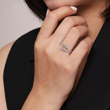 Gabriel & Co. Gold Diamond Bypass Ring-Gabriel & Co. Gold Diamond Bypass Ring - LR52422W45JJ