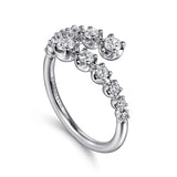 Gabriel & Co. Gold Diamond Bypass Ring-Gabriel & Co. Gold Diamond Bypass Ring - LR52422W45JJ