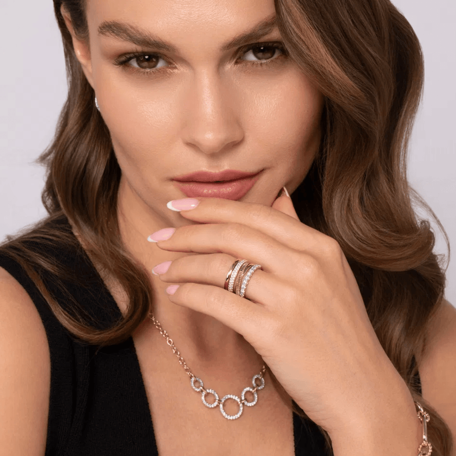 Gabriel & Co. Gold Diamond Easy Stackable Ladies Ring LR52585M45JJ