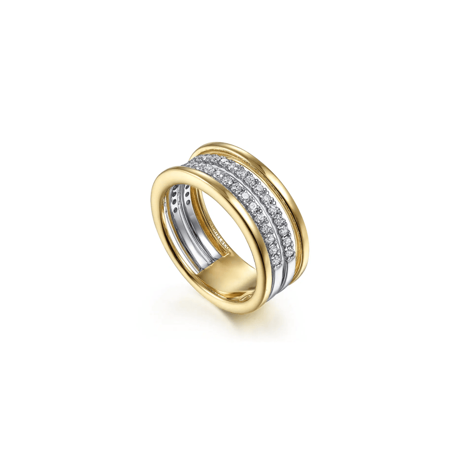 Gabriel & Co. Gold Diamond Easy Stackable Ring LR52033M45JJ