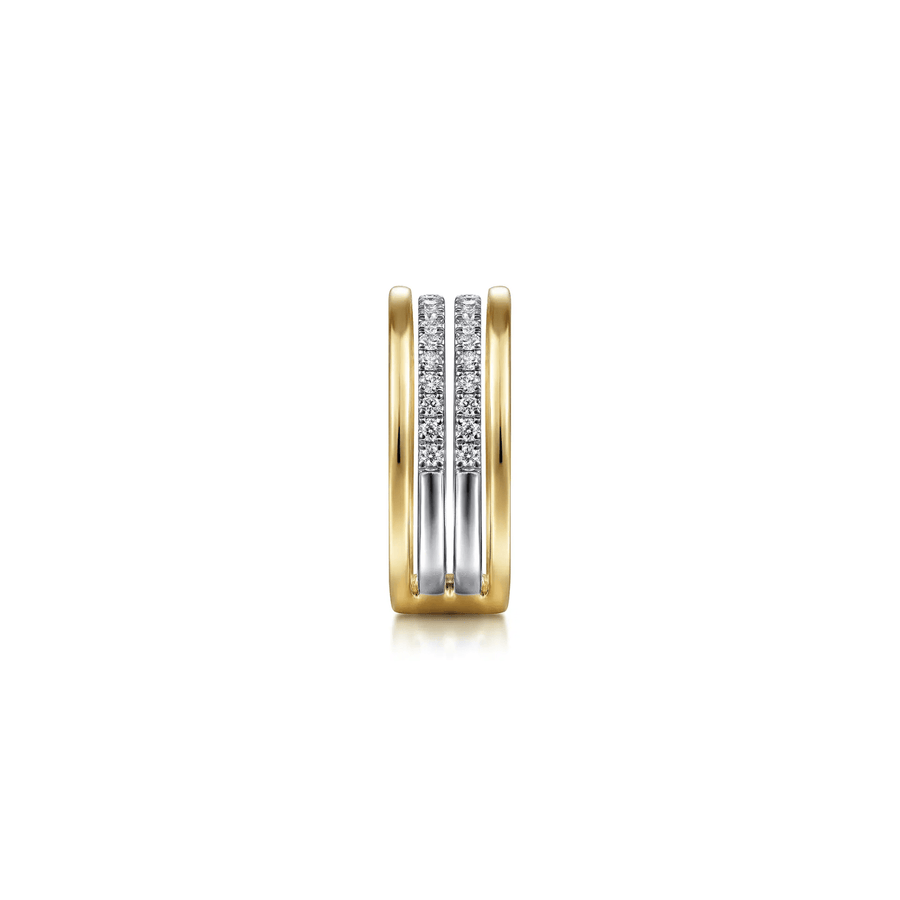 Gabriel & Co. Gold Diamond Easy Stackable Ring LR52033M45JJ