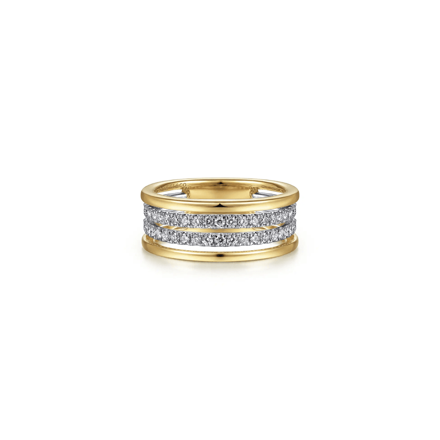 Gabriel & Co. Gold Diamond Easy Stackable Ring LR52033M45JJ