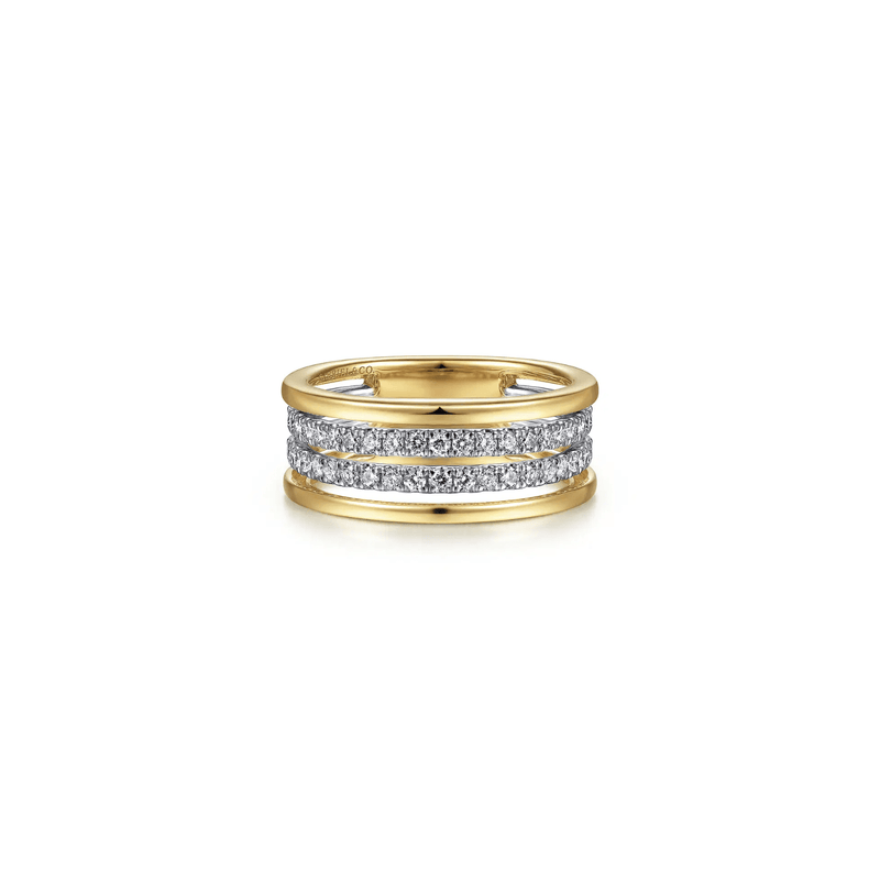 Gabriel & Co. Gold Diamond Easy Stackable Ring-Gabriel & Co. Gold Diamond Easy Stackable Ring LR52033M45JJ