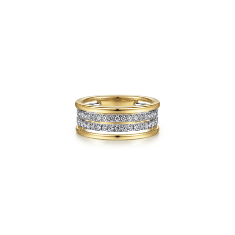 Gabriel & Co. Gold Diamond Easy Stackable Ring-Gabriel & Co. Gold Diamond Easy Stackable Ring LR52033M45JJ