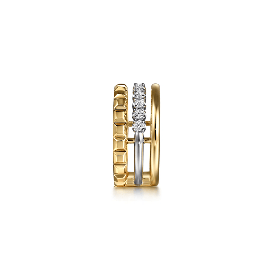 Gabriel & Co. Gold Diamond Easy Stackable Ring LR52813M45JJ