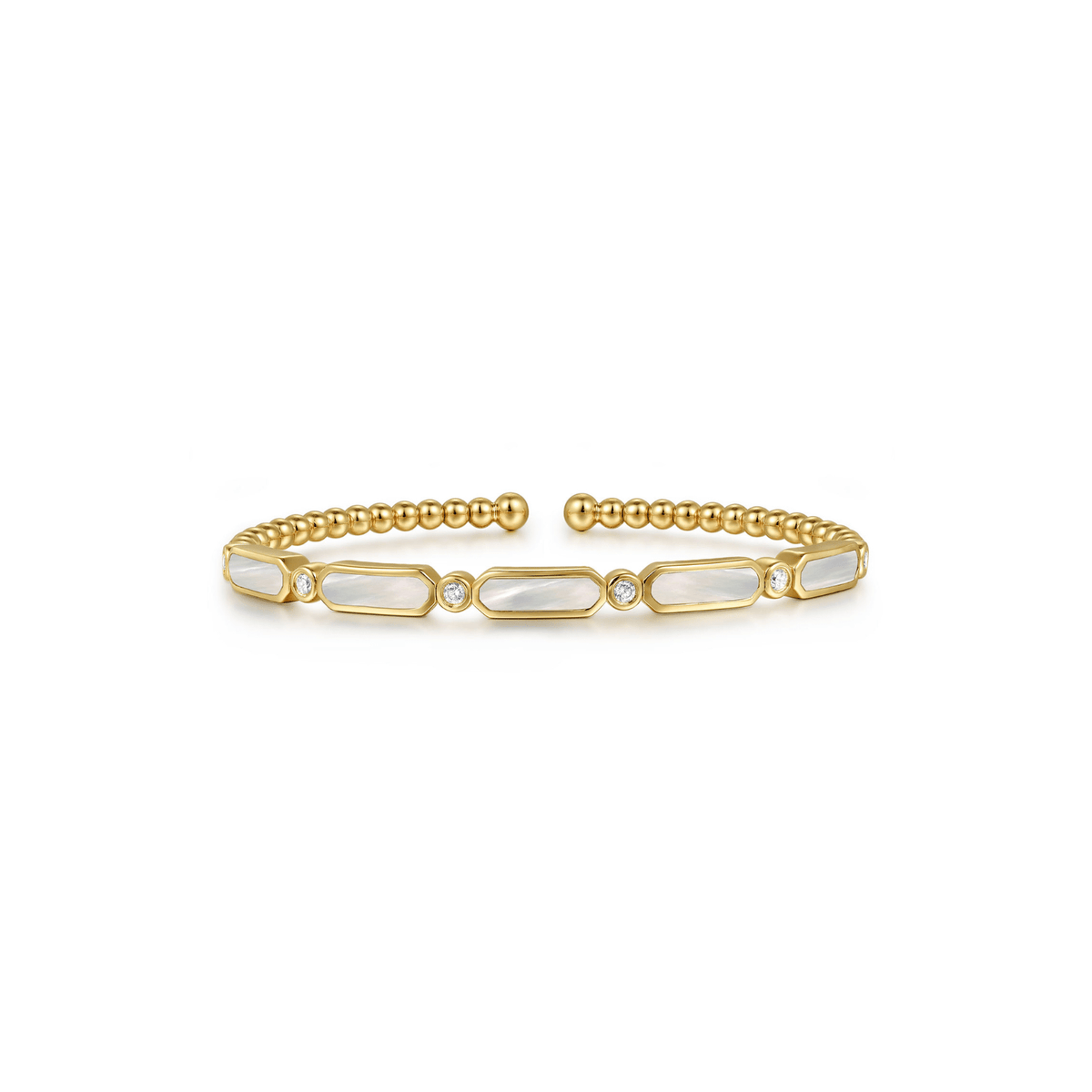 Gabriel & Co. Gold Mother-of-Pearl Diamond Bracelet BG4940-55Y45WM