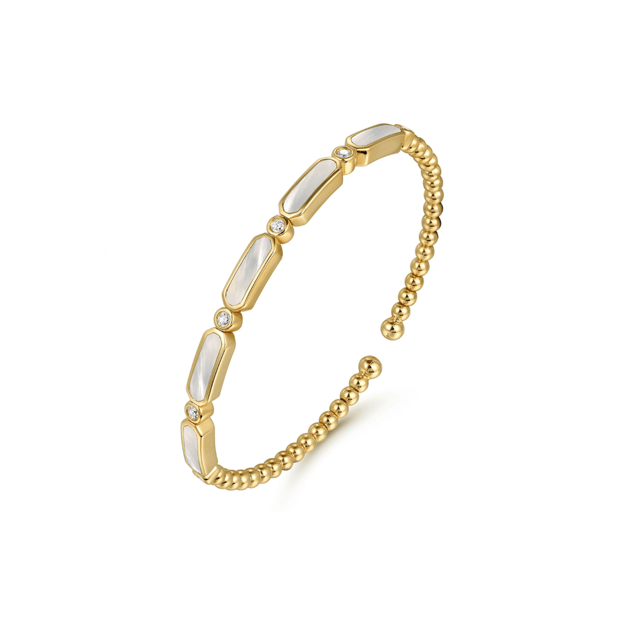 Gabriel & Co. Gold Mother-of-Pearl Diamond Bracelet BG4940-55Y45WM
