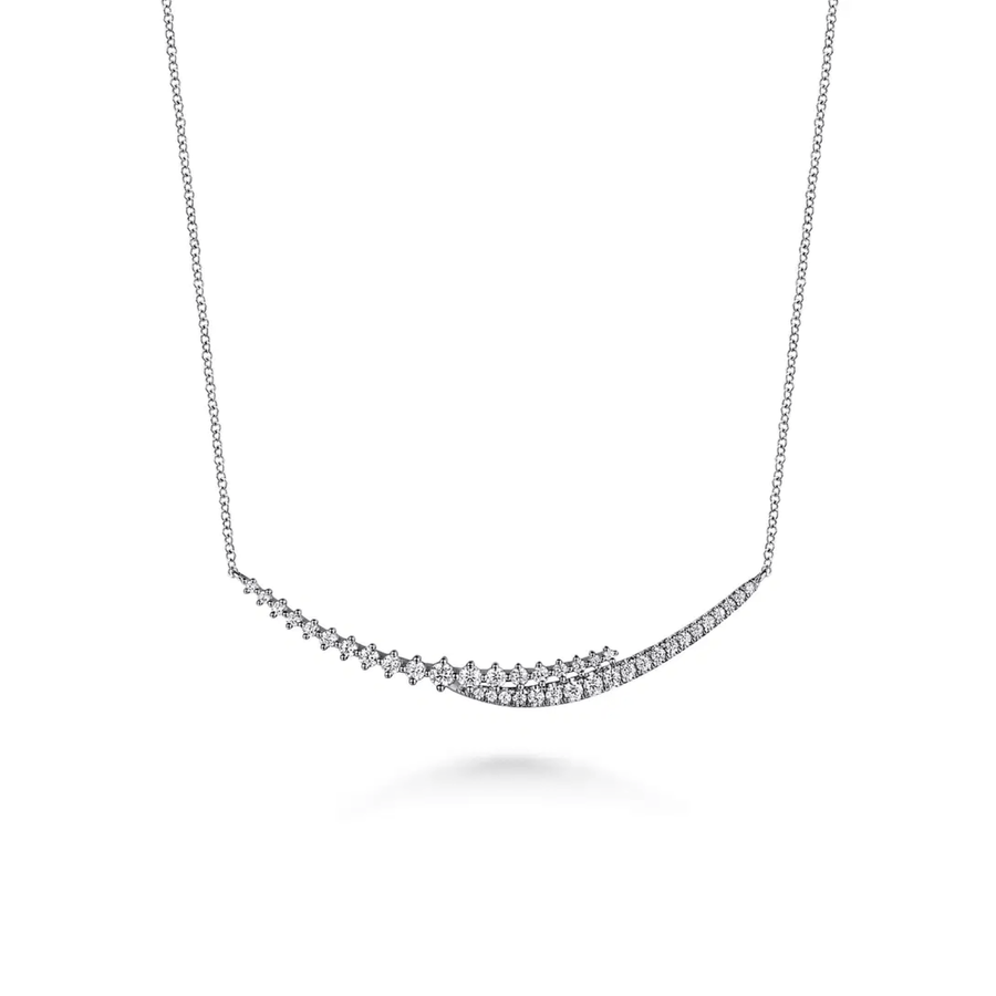 Gabriel & Co. Graduating Diamond Bar Necklace - NK7847W45JJ
