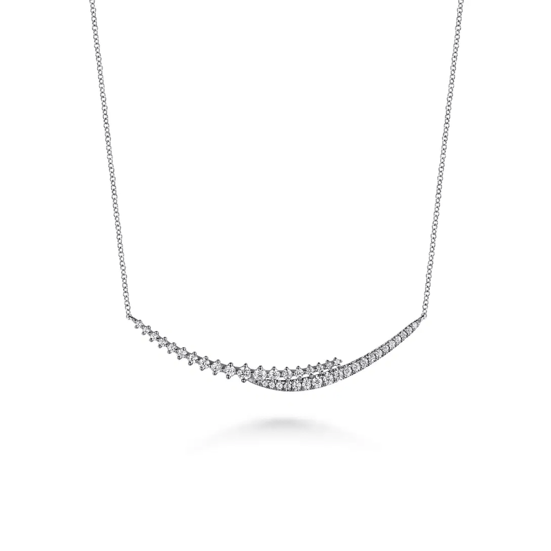 Gabriel & Co. Graduating Diamond Bar Necklace-Gabriel & Co. Graduating Diamond Bar Necklace - NK7847W45JJ