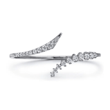 Gabriel & Co. Graduating Diamond Bypass Bangle Bracelet-Gabriel & Co. Graduating Diamond Bypass Bangle Bracelet - BG5110 - 62W45JJ