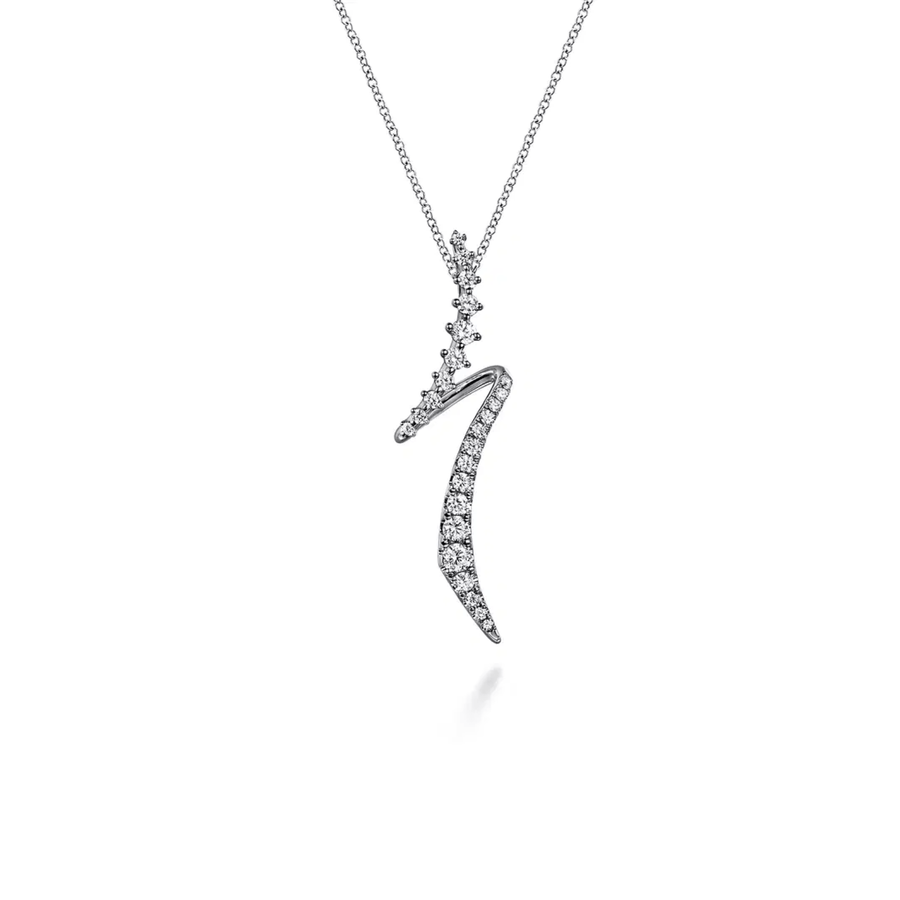 Gabriel & Co. Graduating Diamond Bypass Pendant Necklace - NK7845W45JJ