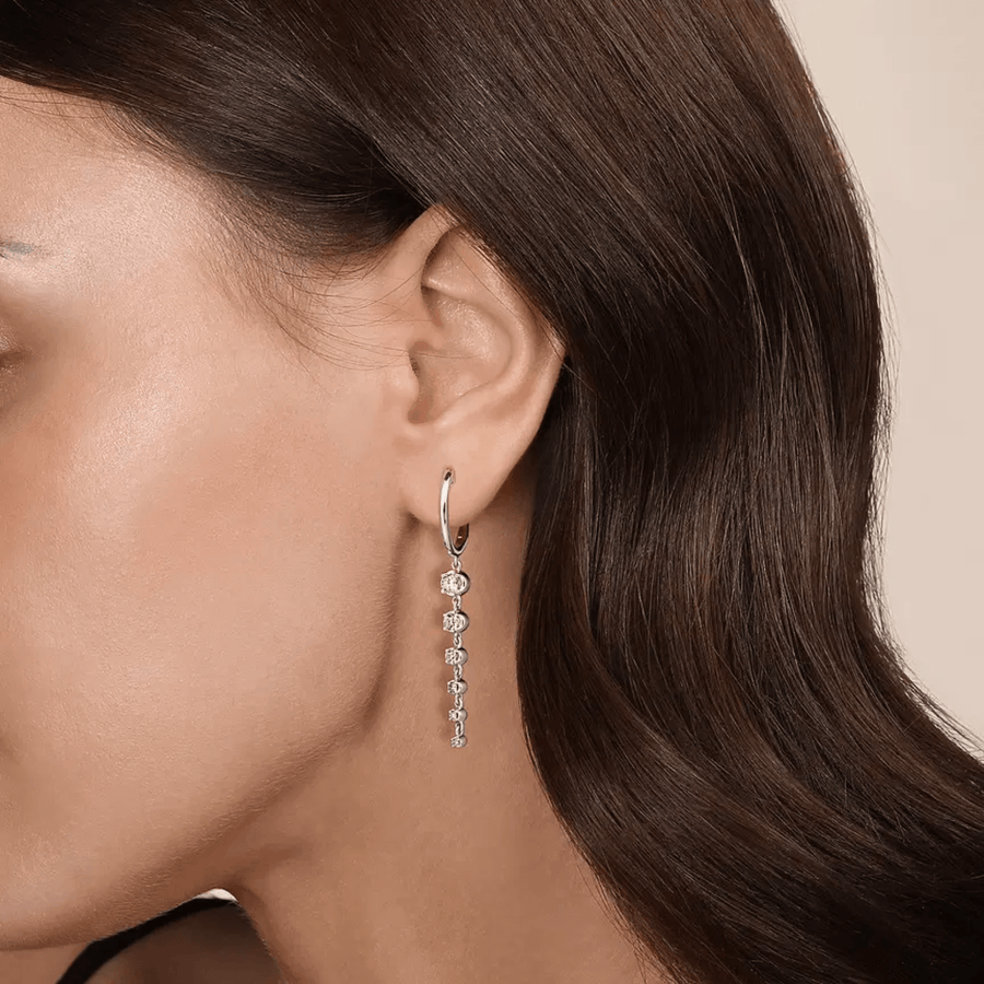 Gabriel & Co. Graduating Diamond Huggie Drop Earrings - EG15066W45JJ