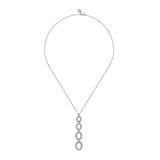 Gabriel & Co. Graduating Diamond Oval Link Drop Pendant Necklace-Gabriel & Co. Graduating Diamond Oval Link Drop Pendant Necklace - NK7706W45JJ