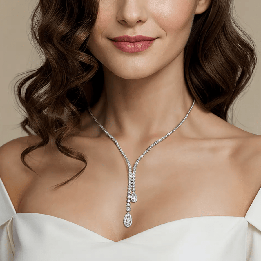 Gabriel & Co. Graduating Diamond Y Necklace - NK7692W45JJ