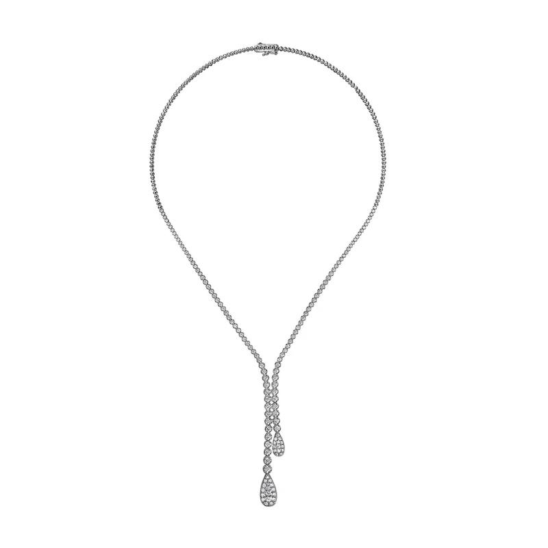 Gabriel & Co. Graduating Diamond Y Necklace-Gabriel & Co. Graduating Diamond Y Necklace - NK7692W45JJ