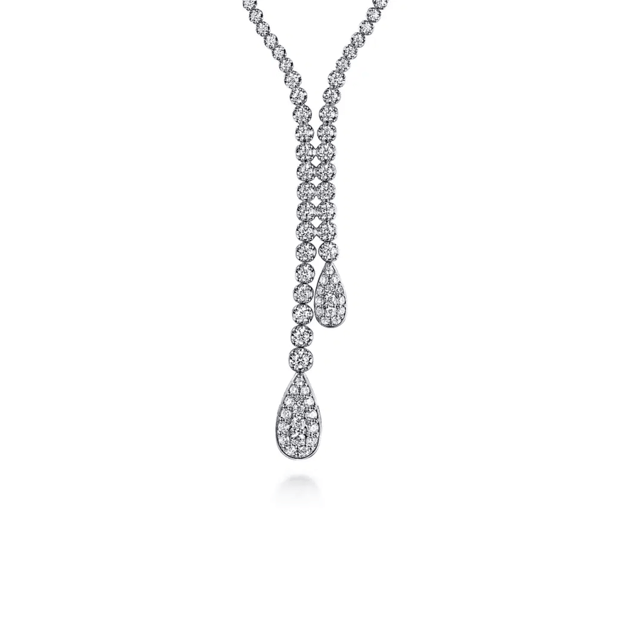 Gabriel & Co. Graduating Diamond Y Necklace - NK7692W45JJ