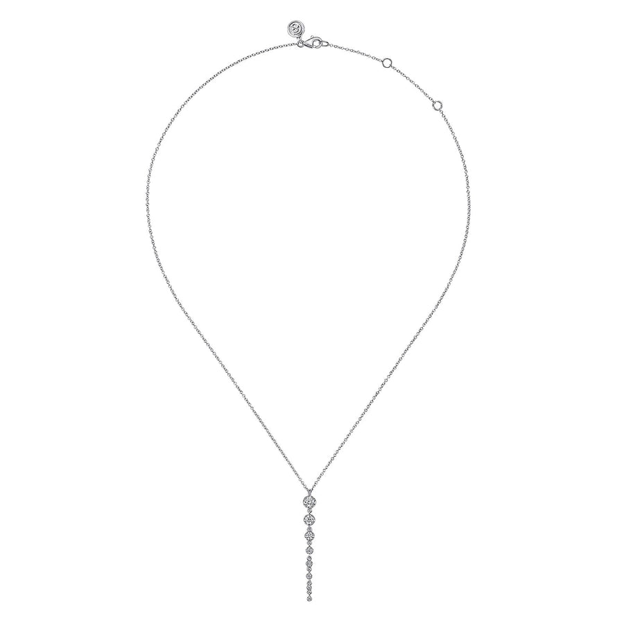 Gabriel & Co. Graduating Vertical Diamond Bar Necklace - NK7579W45JJ