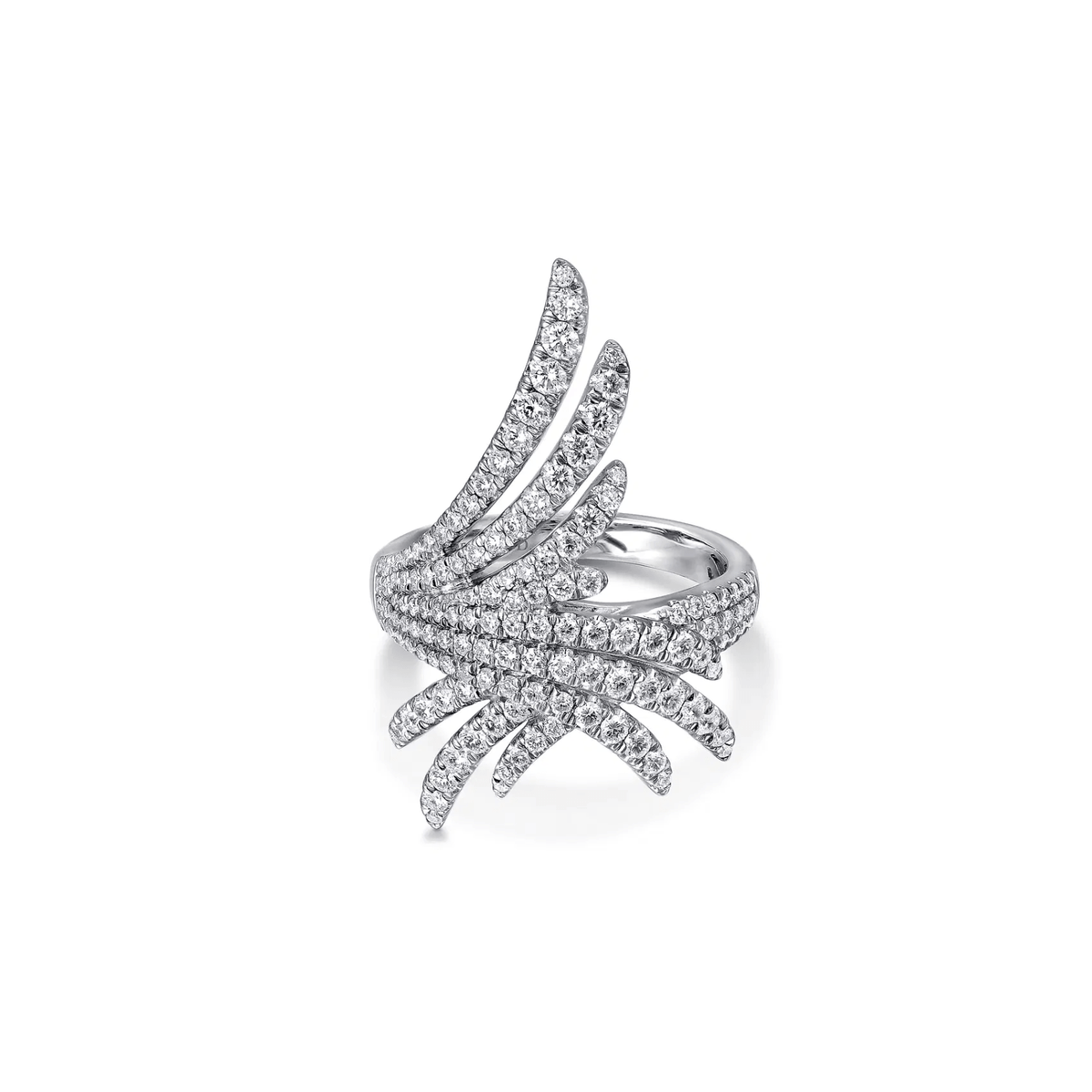 Gabriel & Co. Intersecting Diamond Statement Ring - LR51195W84JJ