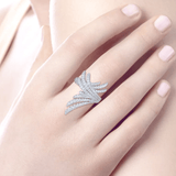 Gabriel & Co. Intersecting Diamond Statement Ring-Gabriel & Co. Intersecting Diamond Statement Ring - LR51195W84JJ