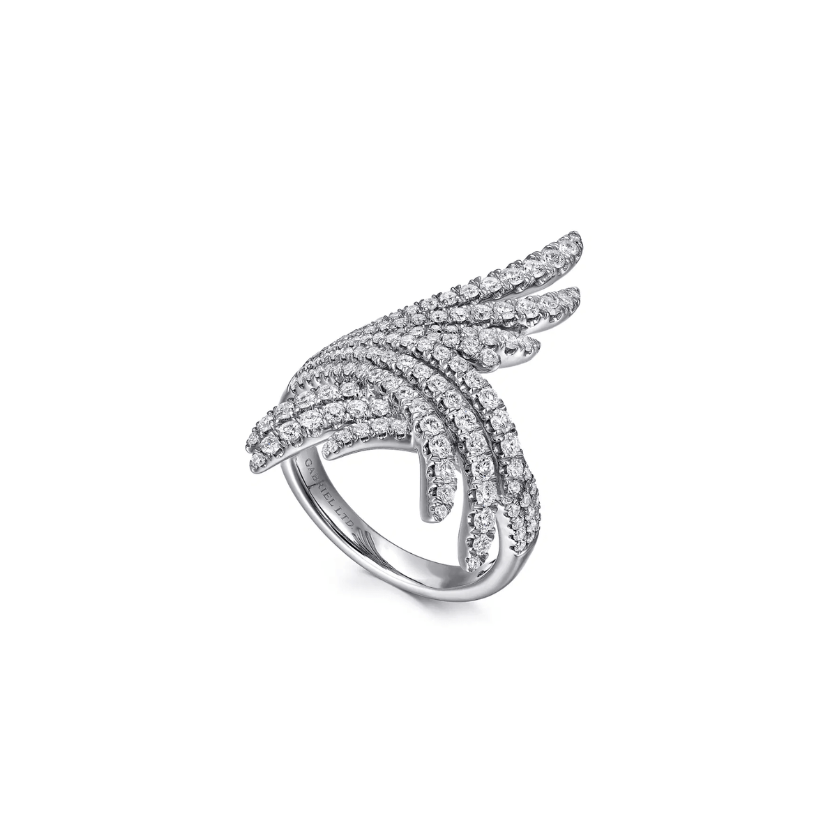Gabriel & Co. Intersecting Diamond Statement Ring - LR51195W84JJ