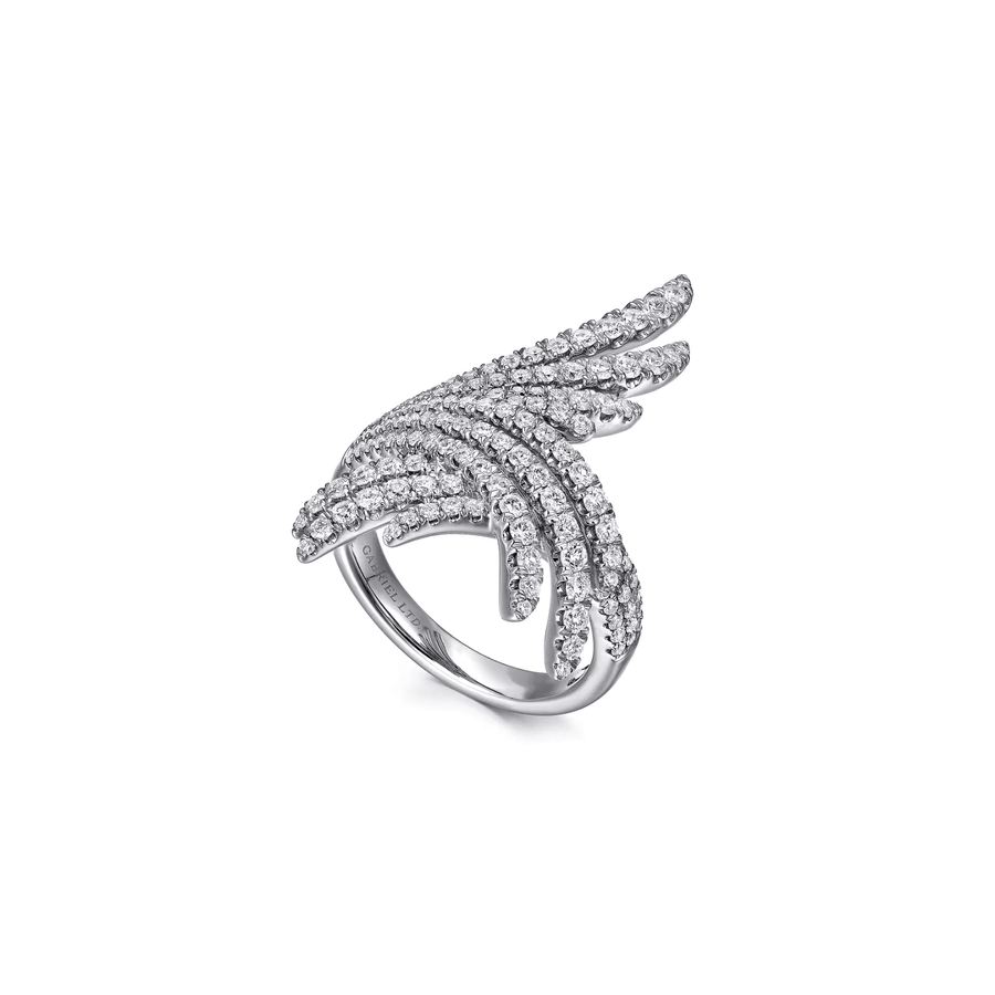 Gabriel & Co. Intersecting Diamond Statement Ring - LR51195W84JJ