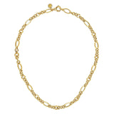 Gabriel & Co. Link Chain Necklace with Oval Stations-Gabriel & Co. Link Chain Necklace with Oval Stations - NK7144-17Y4JJJ