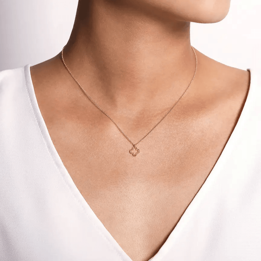 Gabriel & Co. Open Clover Pendant Necklace - NK6399Y4JJJ