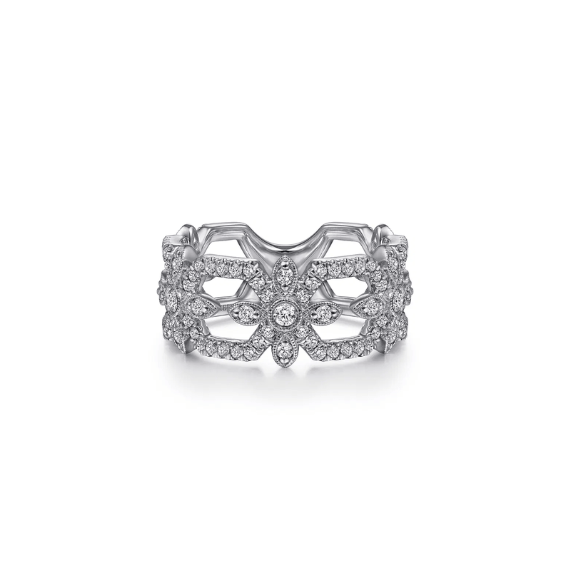 Gabriel & Co. Openwork Hexagonal Diamond Ring-Gabriel & Co. Openwork Hexagonal Diamond Ring - LR51494W45JJ