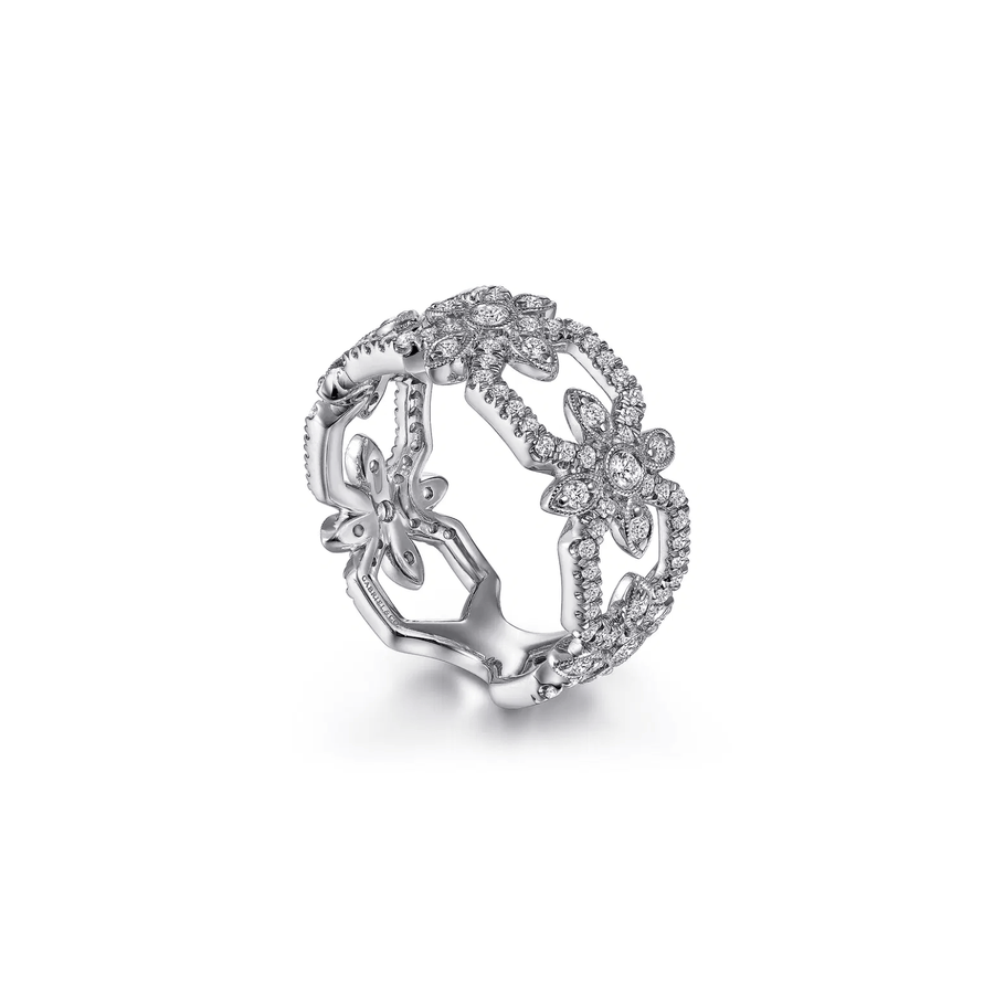 Gabriel & Co. Openwork Hexagonal Diamond Ring - LR51494W45JJ