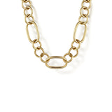 Gabriel & Co. Oval Link Chain Necklace wth Circle Stations-Gabriel & Co. Oval Link Chain Necklace wth Circle Stations - NK7339 - 18Y4JJJ