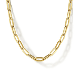 Gabriel & Co. Paper Clip Chain Necklace-Gabriel & Co. Paper Clip Chain Necklace - NK6769H - 17Y4JJJ