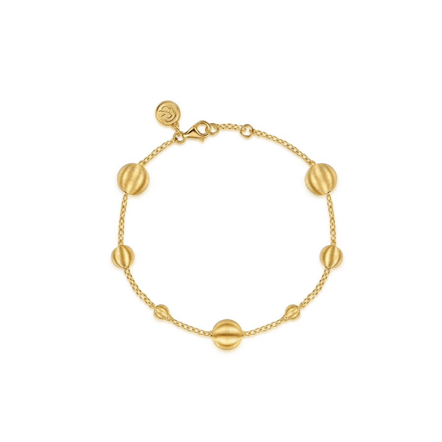Gabriel & Co. Plain Gold Bujukan Ball Station Bracelet TB5133Y4JJJ