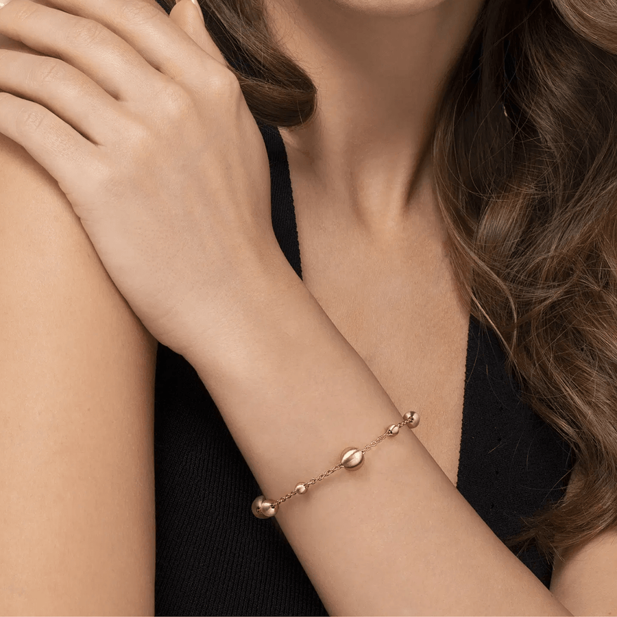 Gabriel & Co. Plain Gold Bujukan Ball Station Bracelet TB5133Y4JJJ