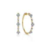 Gabriel & Co. Prong Set Round Classic Diamond Hoop Earrings 30mm-Gabriel & Co. Prong Set Round Classic Diamond Hoop Earrings 30mm - EG15004Y45JJ