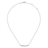 Gabriel & Co. Round and Baguette Diamond Curved Bar Necklace-Gabriel & Co. Round and Baguette Diamond Curved Bar Necklace - NK5791W45JJ