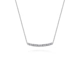 Gabriel & Co. Round and Baguette Diamond Curved Bar Necklace-Gabriel & Co. Round and Baguette Diamond Curved Bar Necklace - NK5791W45JJ