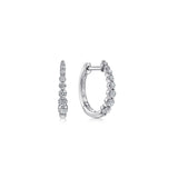 Gabriel & Co. Round Diamond Classic Huggie Earrings-Gabriel & Co. Round Diamond Classic Huggie Earrings - EG13835W45JJ