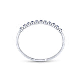 Gabriel & Co. Round Sapphire and Diamond Halo Bangle-Gabriel & Co. Round Sapphire and Diamond Halo Bangle - BG3980-62W45SA