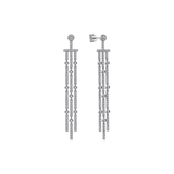 Gabriel & Co. Three Row Linear Drop Diamond Stud Earrings-Gabriel & Co. Three Row Linear Drop Diamond Stud Earrings - EG13904W84JJ