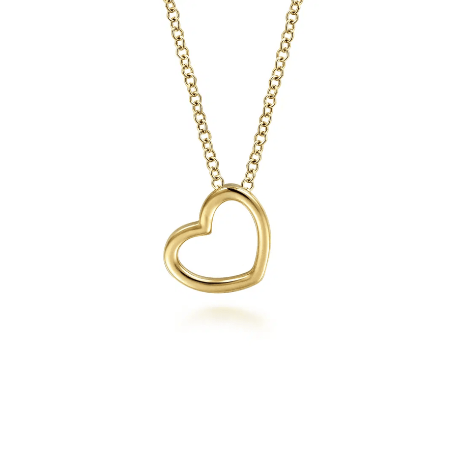 Gabriel & Co. Tilted Heart Pendant Necklace - NK6522Y4JJJ