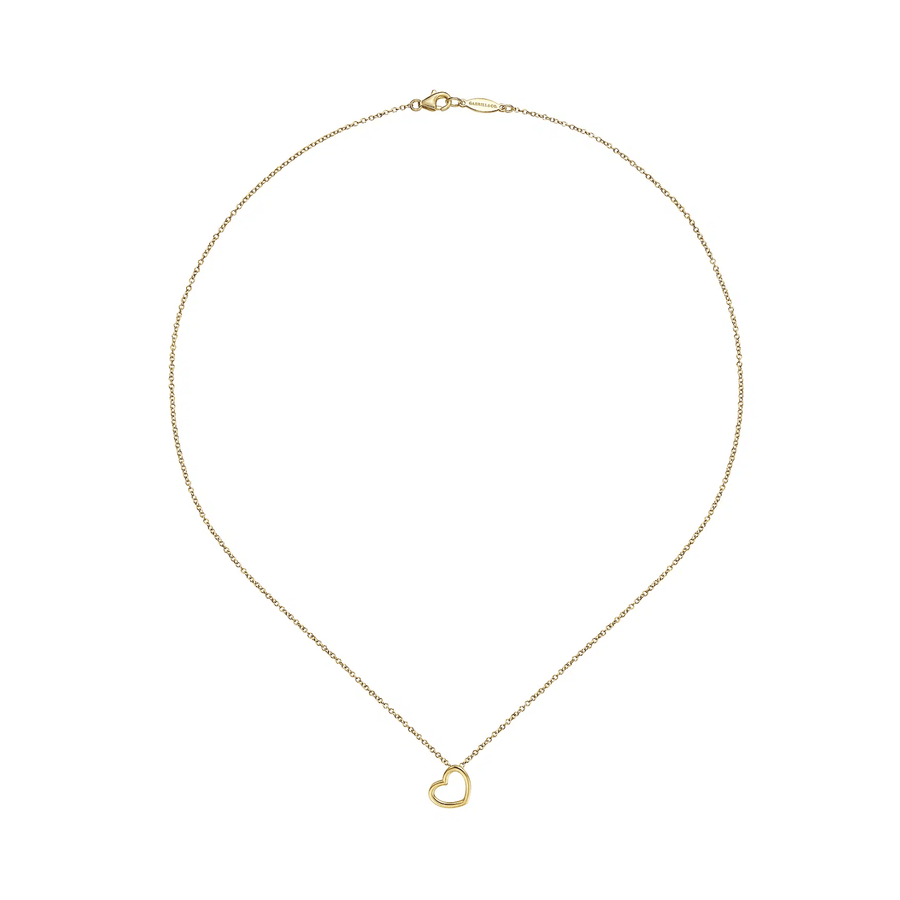 Gabriel & Co. Tilted Heart Pendant Necklace - NK6522Y4JJJ