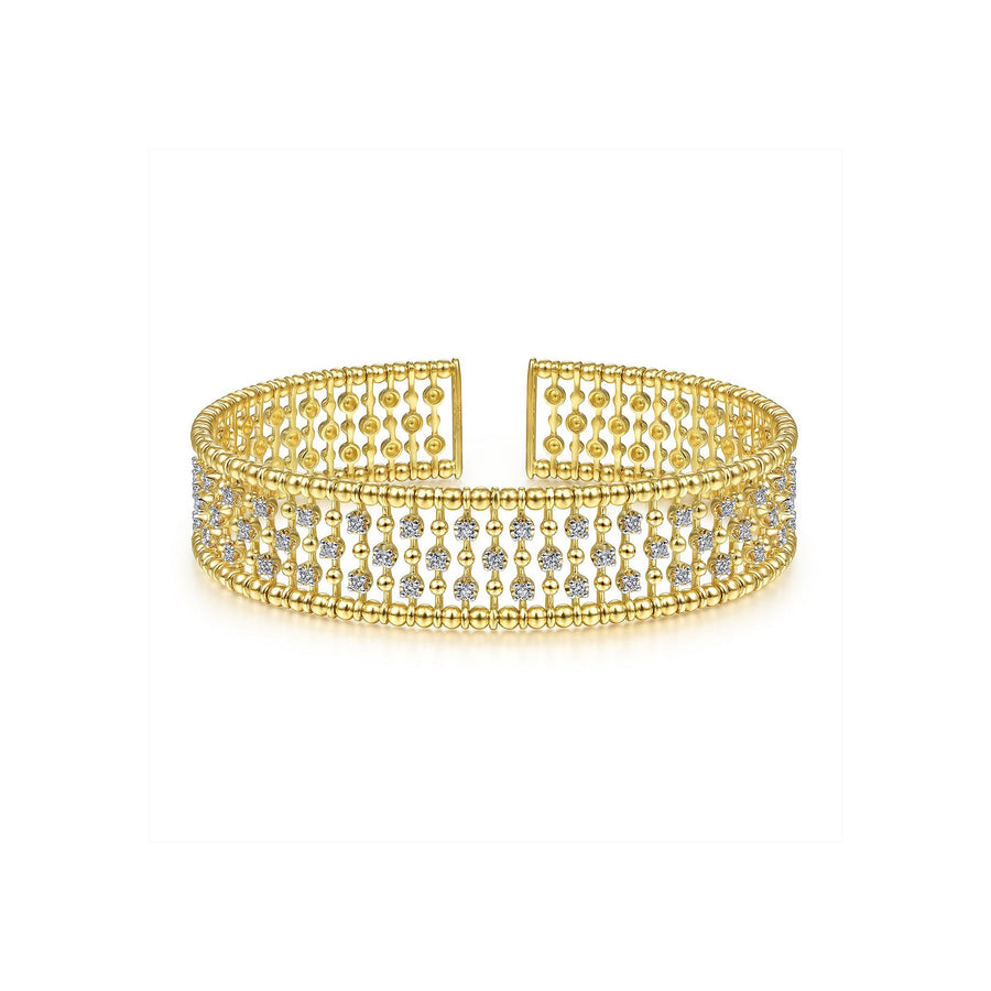 Gabriel & Co. Wide Diamond Cage Cuff Bracelet - BG4284-6Y45JJ