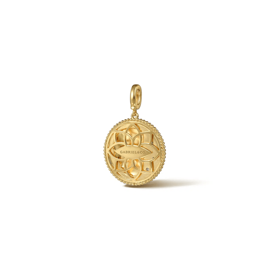 Gabriel & Co. Zodiac Diamond Bujukan Leo Medallion Pendant (Pendant Only) - PT7571Y45JJ