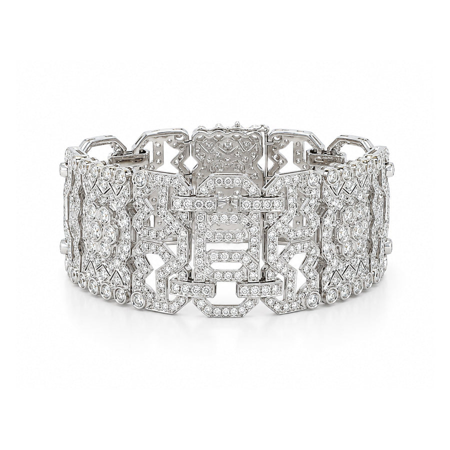 Diamond Wide Bracelet