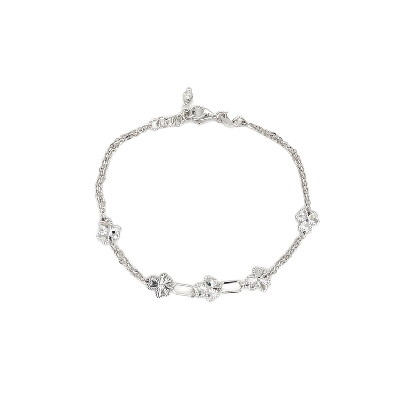 Gold Clover Bracelet-Gold Clover Bracelet - 8BKEY02963