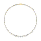 Graduated Diamond Tennis Necklace-Graduated Diamond Tennis Necklace - DNNKA00752