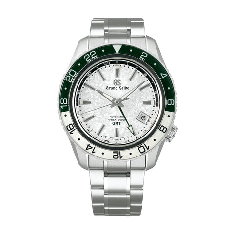 Grand Seiko Sport Collection-Grand Seiko Sport Collection SBGJ277 in a 44.2mm stainless steel case with a silver textured dial on stainless steel bracelet, featuring a date display and automatic hi-beat with up to 55 hours power reserve.