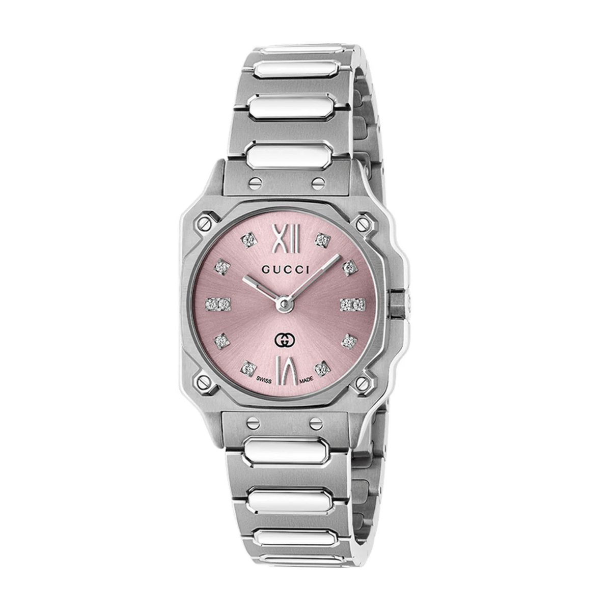 Gucci G-Flat Watch 24mm, Pink - YA166501