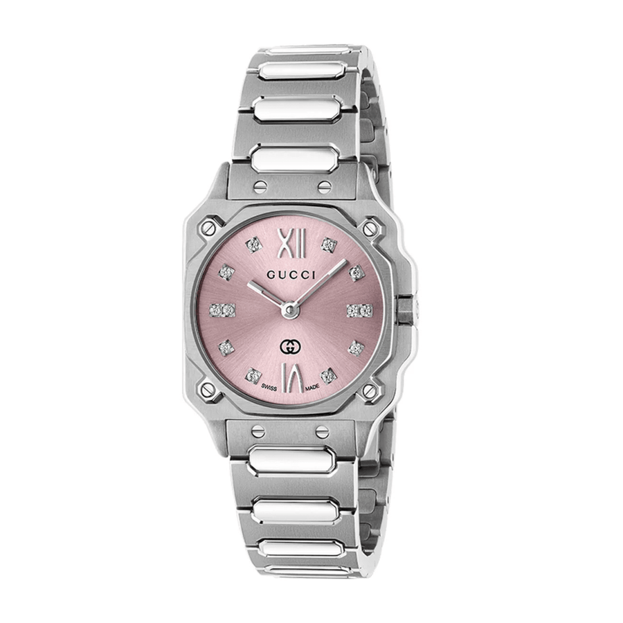 Gucci G-Flat Watch 24mm, Pink - YA166501